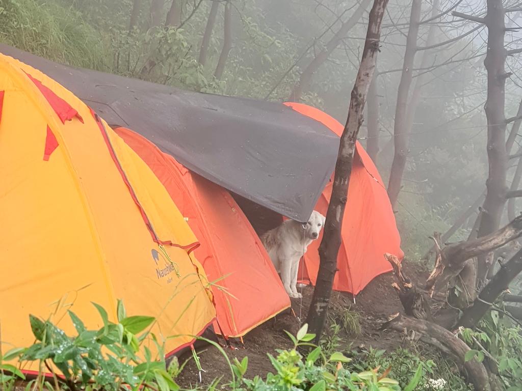 Jackie neduh di tenda pos 3 Gunung Agung Indonesia A-Z