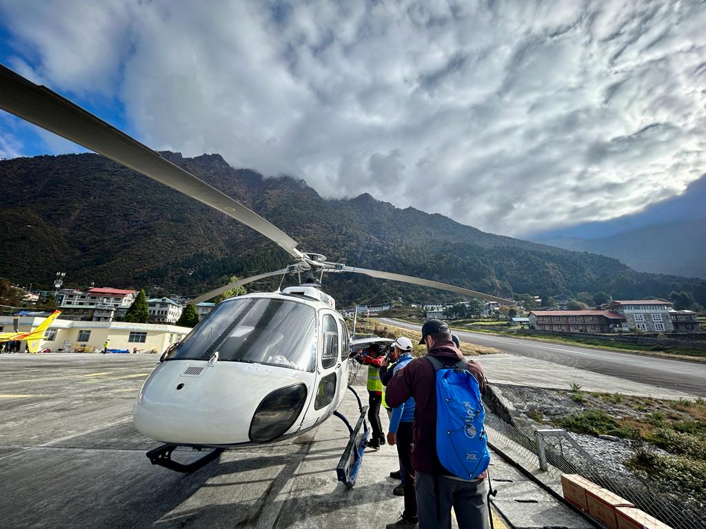 Helicopter Lukla ke Kathmandu