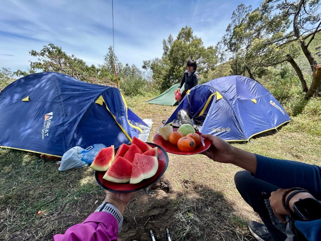 Snack siang sebelum turun