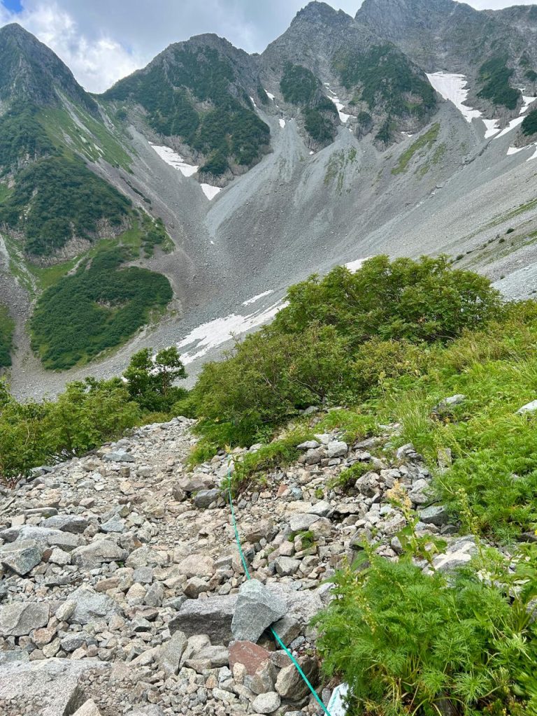 Tali hijau penanda jalur