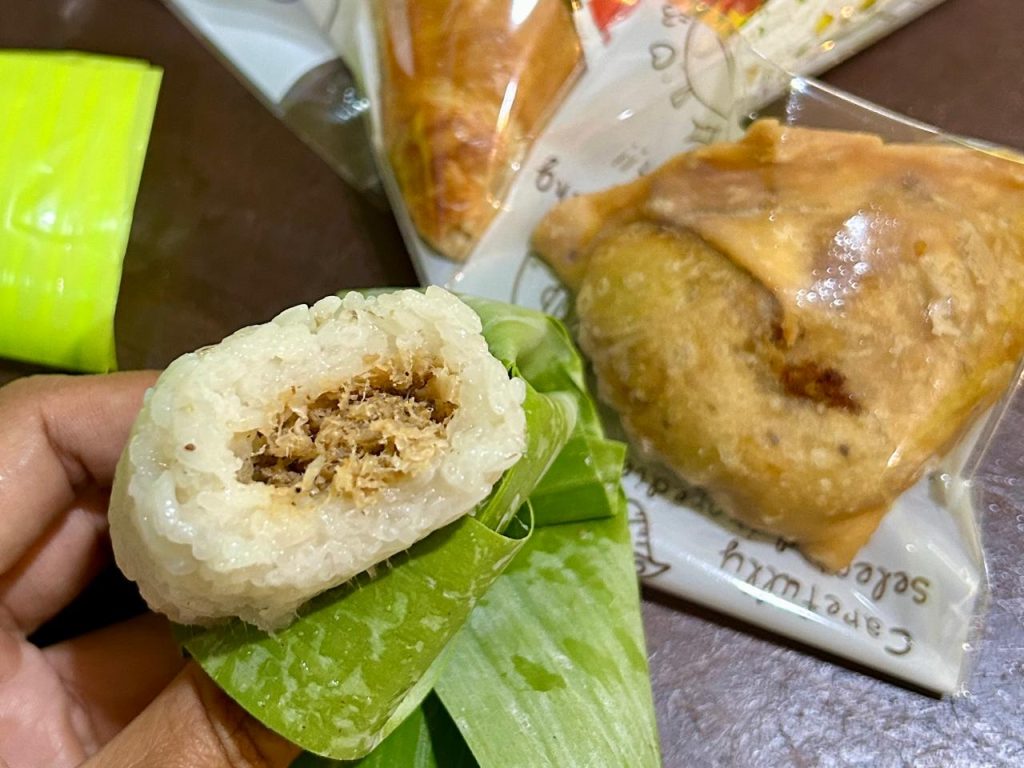 Lemper vegan di Govinda Mahabahu