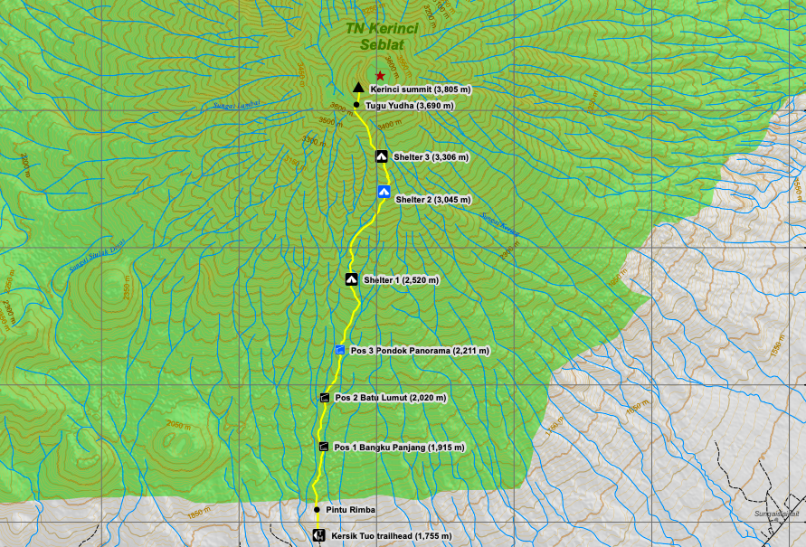 Rute Pendakian Kerinci via Kayu Aro Indonesia A-Z