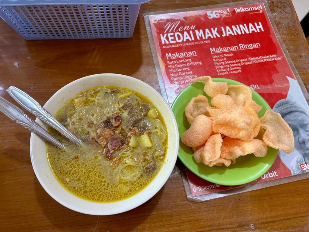 Soto Belitung Mak Janah Indonesia A-Z