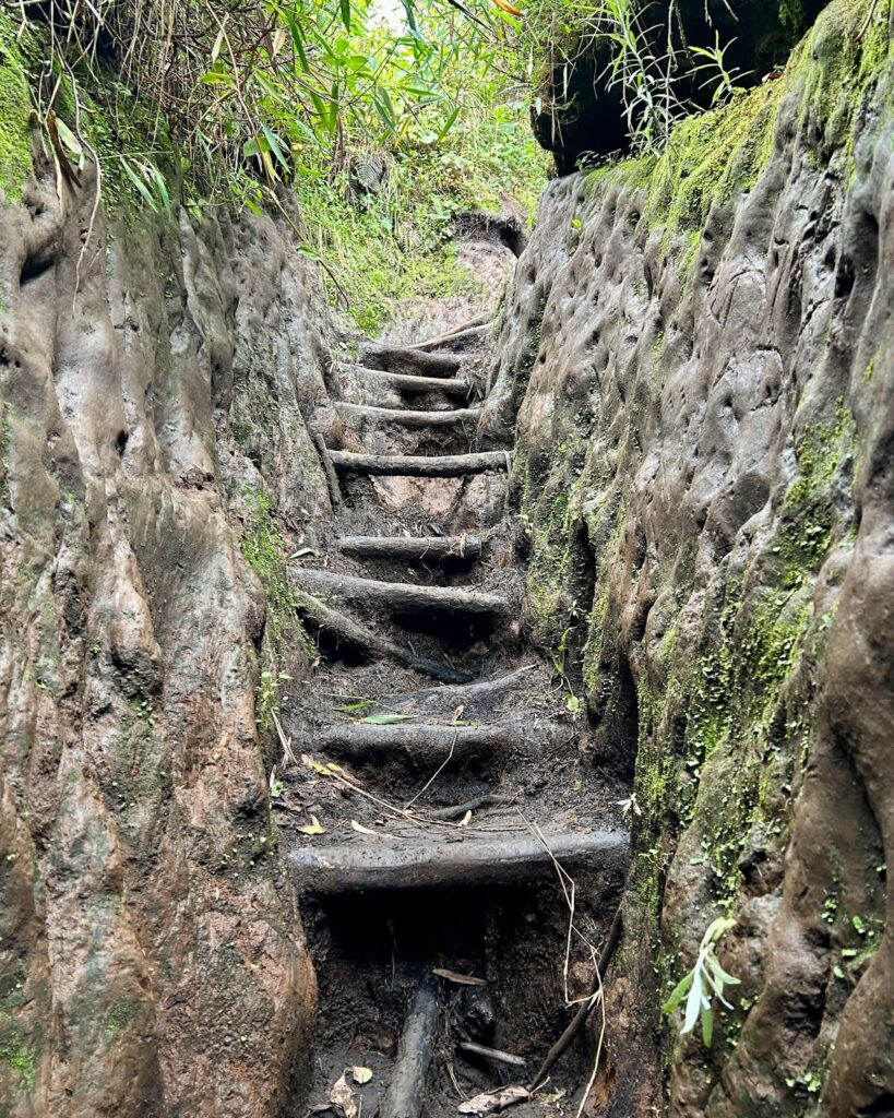 Tangga di jalur Kerinci Indonesia A-Z